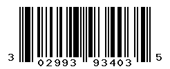 UPC barcode number 302993934035