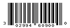 UPC barcode 302994609000