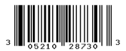 UPC barcode number 305210287303