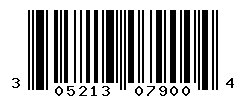 UPC barcode number 305213079004