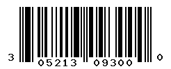 UPC barcode number 305213093000