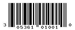 UPC barcode number 305361010010
