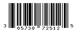 UPC barcode number 305730725125