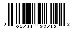 UPC barcode number 305731927122