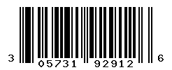 UPC barcode number 305731929126