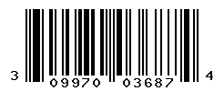 UPC barcode number 309970036874