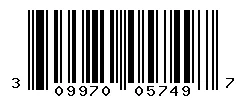 UPC barcode 309970057497
