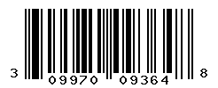 UPC barcode number 309970093648