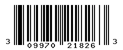 UPC 309970218263 barcode image