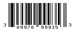 UPC barcode 309970999353