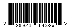 UPC barcode number 309971142055