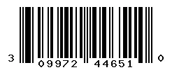 UPC barcode 309972446510