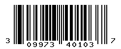 UPC barcode number 309973401037