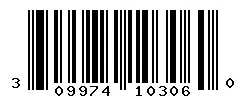 UPC barcode 309974103060