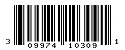 UPC barcode 309974103091