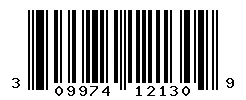 UPC barcode 309974121309