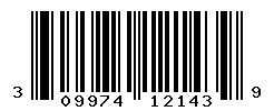 UPC barcode number 309974121439