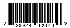 UPC 309974121439 barcode image