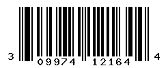 UPC barcode number 309974121644