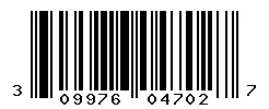 UPC barcode 309976047027