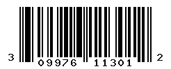 UPC barcode number 309976113012