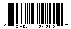 UPC barcode 309978242604
