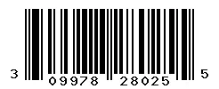 UPC barcode 309978280255