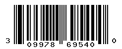 UPC barcode number 309978695400