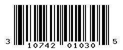 UPC barcode 310742010305