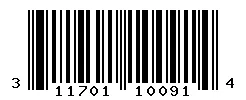 UPC barcode 311701100914