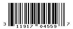 UPC barcode number 311917045597