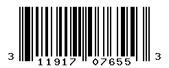 UPC barcode number 311917076553