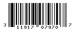 UPC barcode number 311917079707