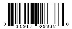 UPC barcode number 311917098388