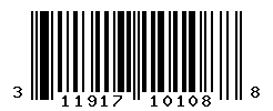 UPC barcode number 311917101088