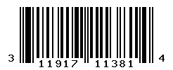 UPC barcode number 311917113814