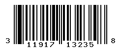 UPC barcode number 311917132358