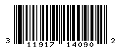 UPC barcode number 311917140902