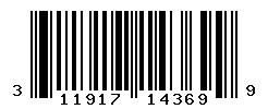 UPC barcode number 311917143699