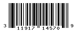 UPC barcode number 311917145709