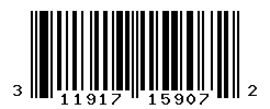 UPC barcode number 311917159072