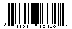 UPC barcode number 311917198507