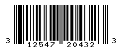 UPC barcode number 312547204323