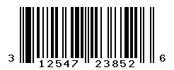 UPC barcode number 312547238526