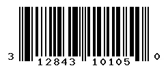 UPC barcode 312843101050
