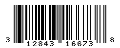 UPC barcode 312843166738