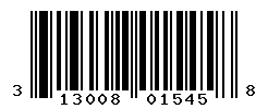 UPC barcode number 313008015458