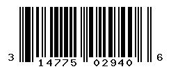 UPC barcode number 3147758029406