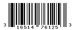 UPC barcode number 3165140761253