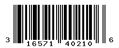 UPC barcode number 316571402106